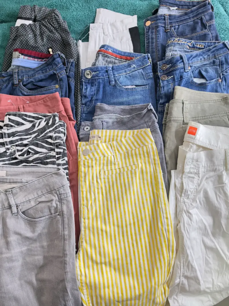 Lote 13 pantalones variados para mujer