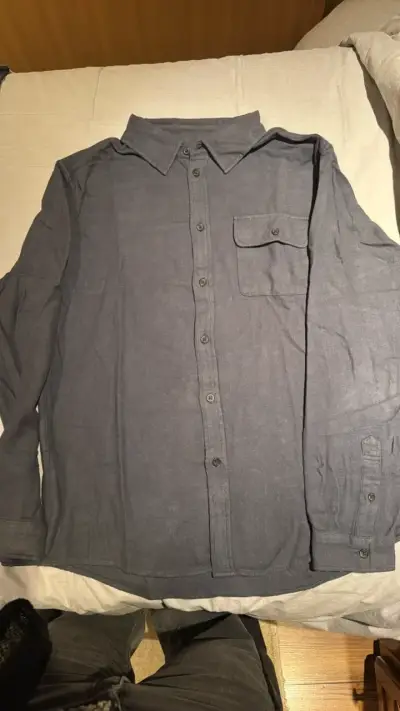 Camisa gris de manga larga Froens para hombre - miniatura 1