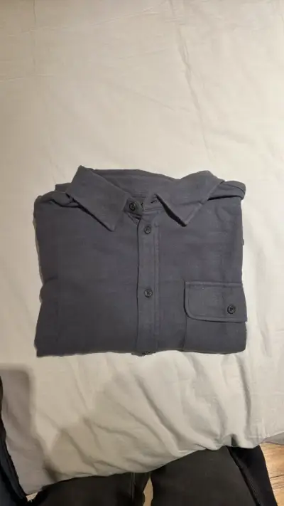 Camisa gris de manga larga Froens para hombre - miniatura 3