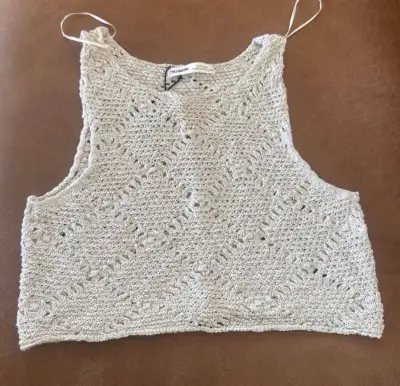 Top tejido beige Pull&Bear - miniatura 1