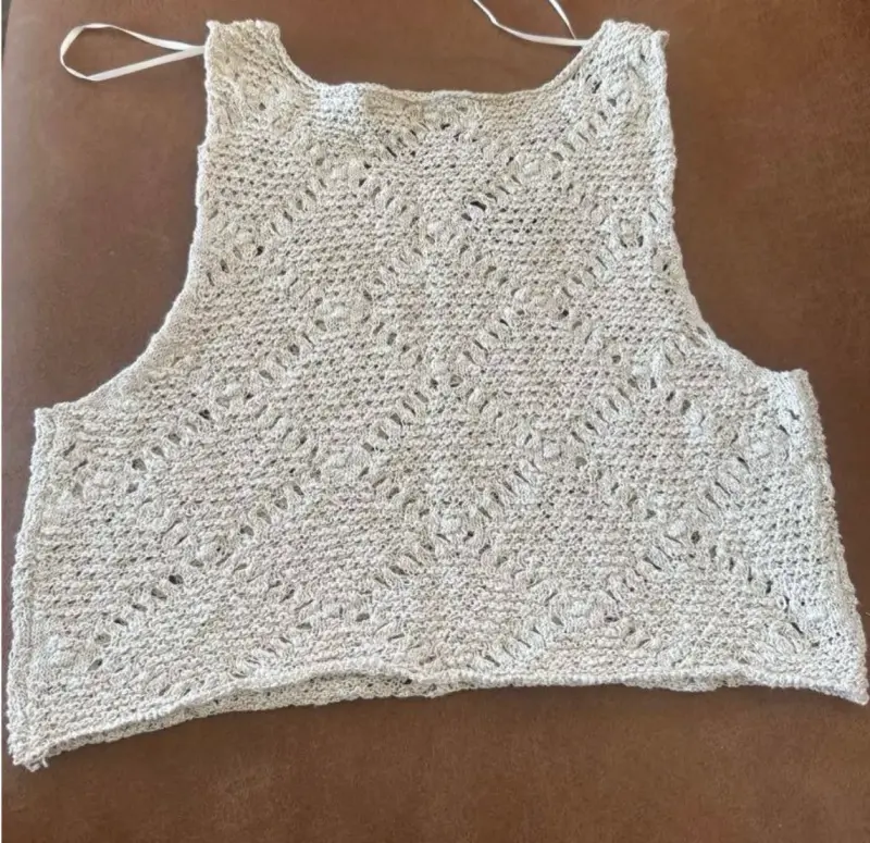 Top tejido beige Pull&Bear - 4
