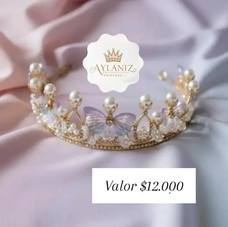 Tiaras de perlas y cristales Aylaniz Princess