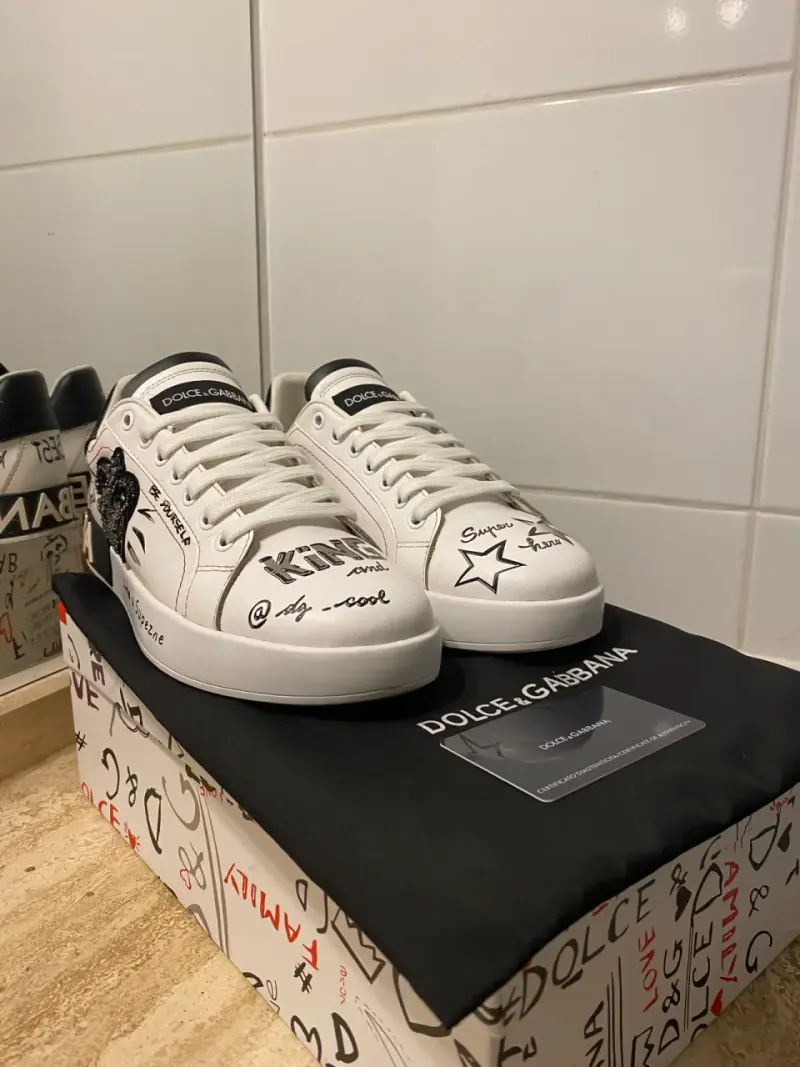Zapatillas Dolce & Gabbana blancas diseño exclusiv - 1