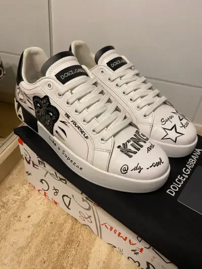 Zapatillas Dolce & Gabbana blancas diseño exclusiv - miniatura 3