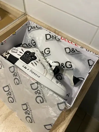 Zapatillas Dolce & Gabbana blancas diseño exclusiv - miniatura 4