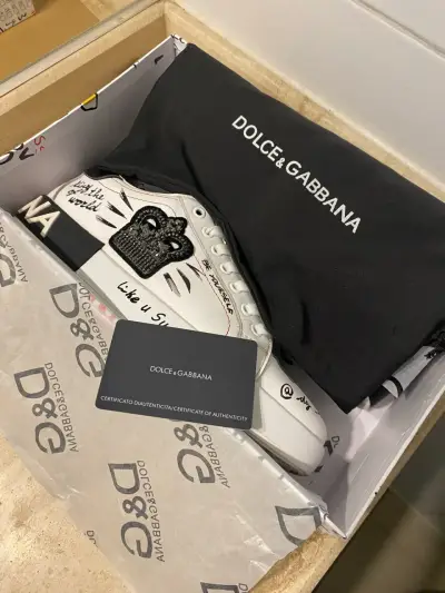 Zapatillas Dolce & Gabbana blancas diseño exclusiv - miniatura 5