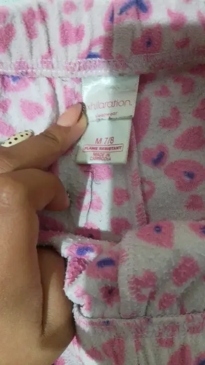 Pantalones de pijama rosados - miniatura 2