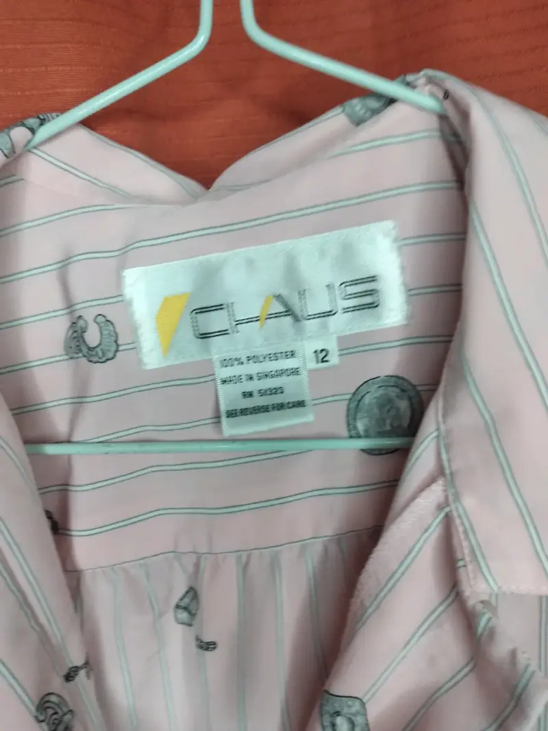 Blusa Chaus rosa con estampado vintage - 2