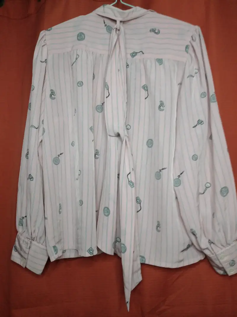 Blusa Chaus rosa con estampado vintage - 4