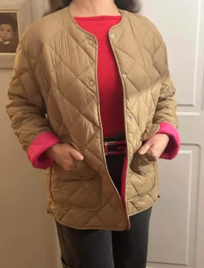 Parka beige para mujer - miniatura 1