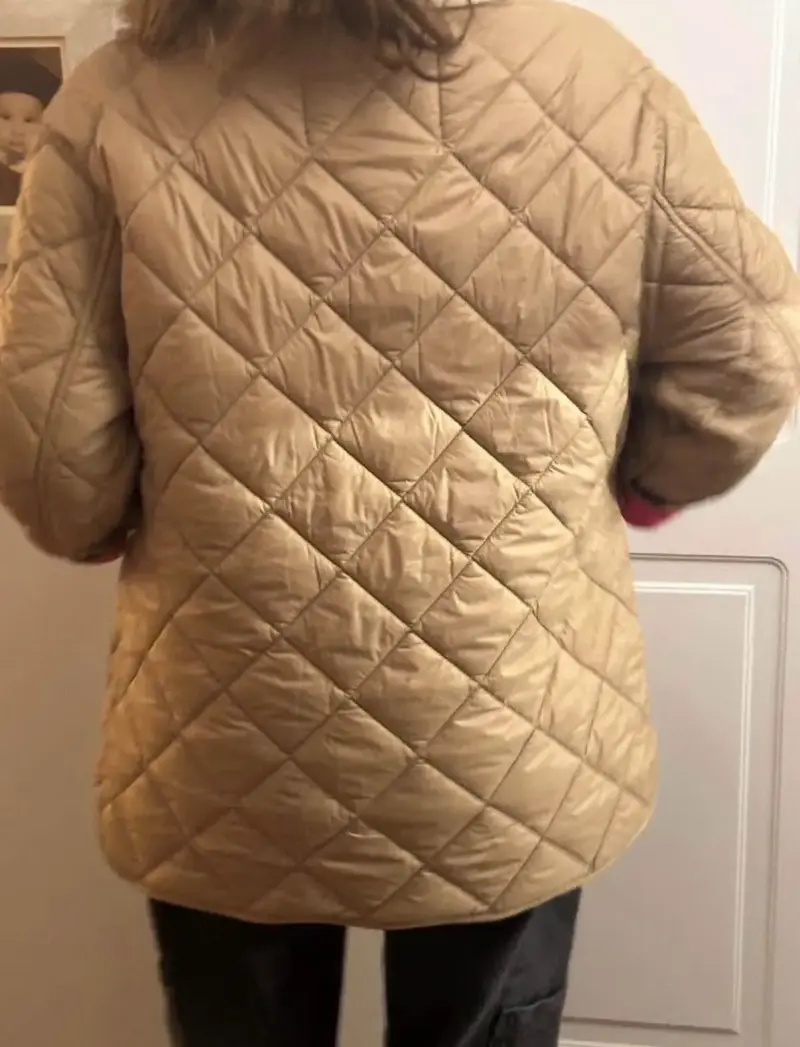 Parka beige para mujer - 2