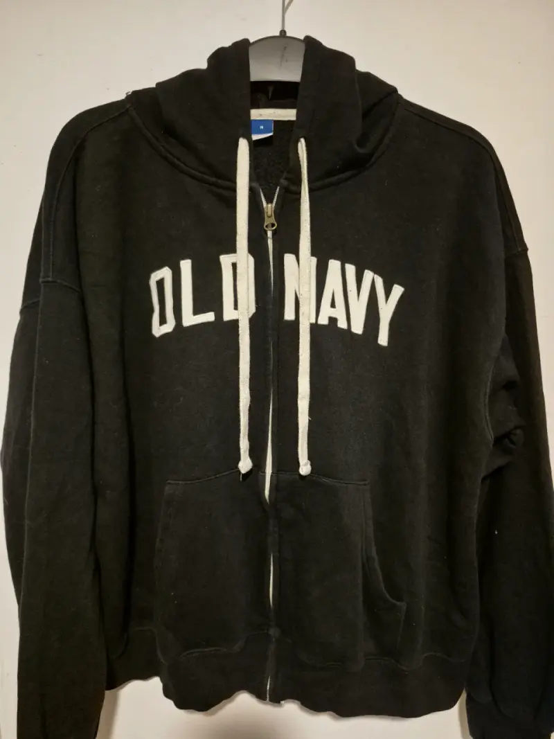 Polerón con capucha Old Navy negro