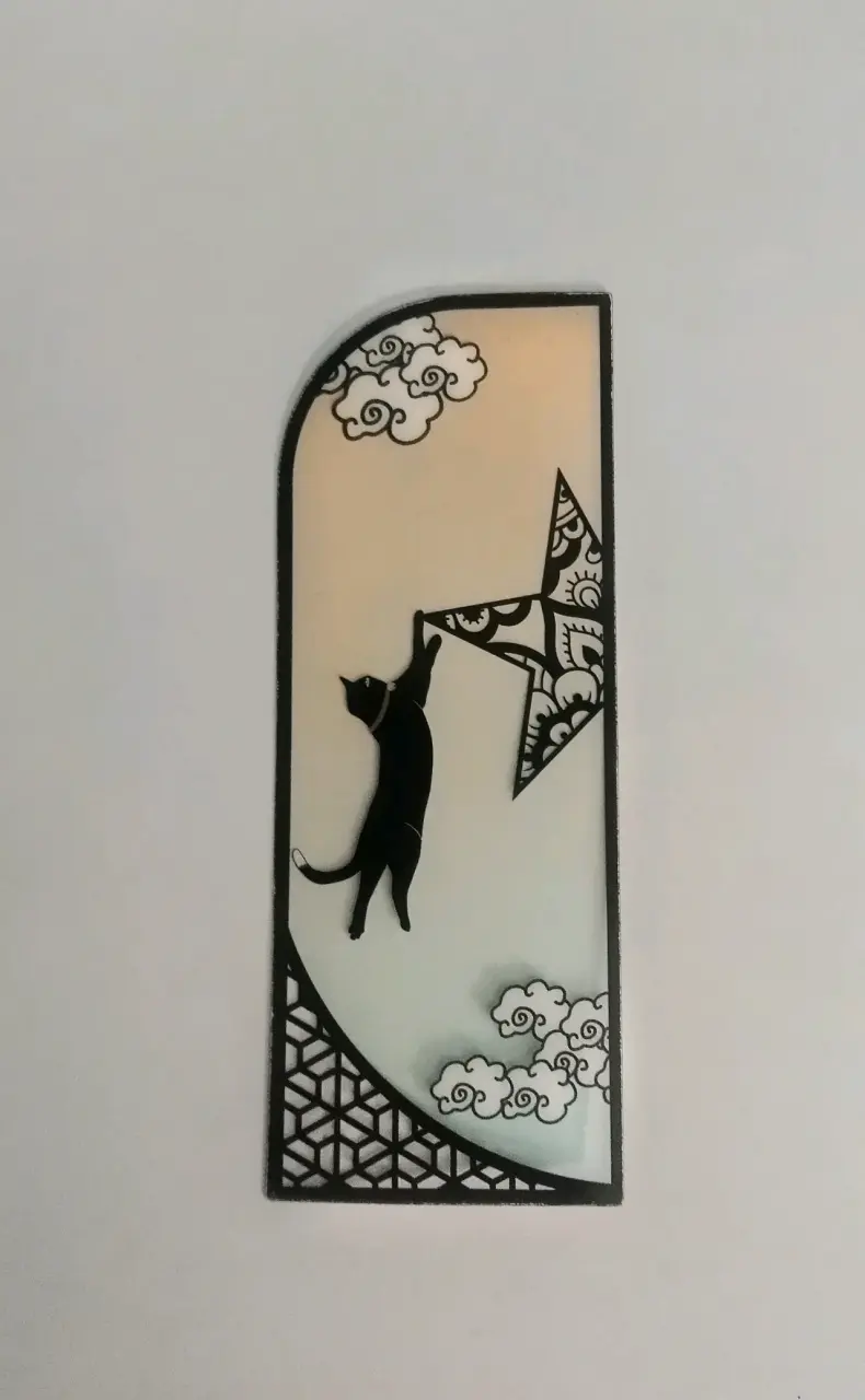 Marca página diseño de gatos - 1