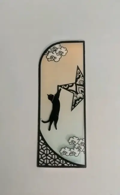 Marca página diseño de gatos - miniatura 1