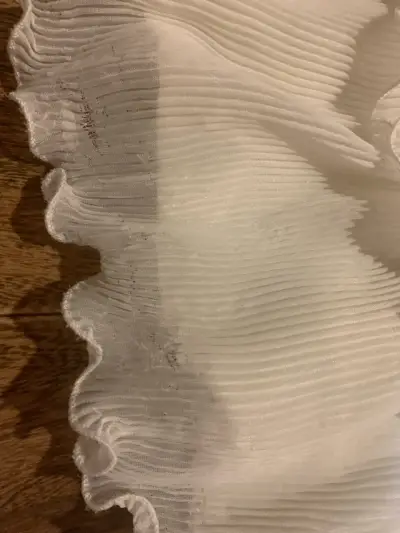 Vestido blanco talla 36 con detalle - miniatura 3