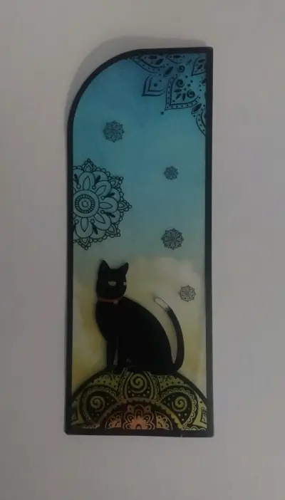 Marca páginas con diseño de gato - miniatura 1