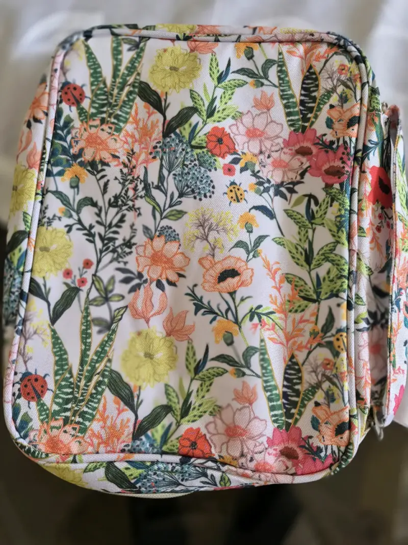 Mochila floral con diseño de letras - 5