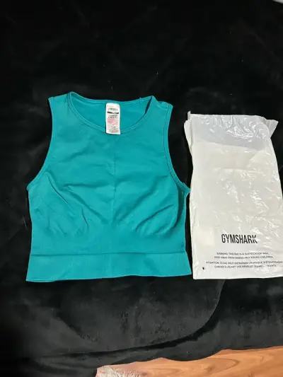 Top deportivo Gymshark verde sin mangas - miniatura 1