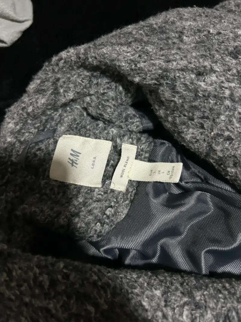 Abrigo gris de lana H&M para mujer - 2
