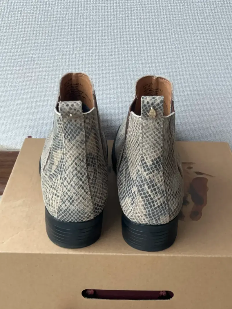 Botines de cuero animal print mujer - 2