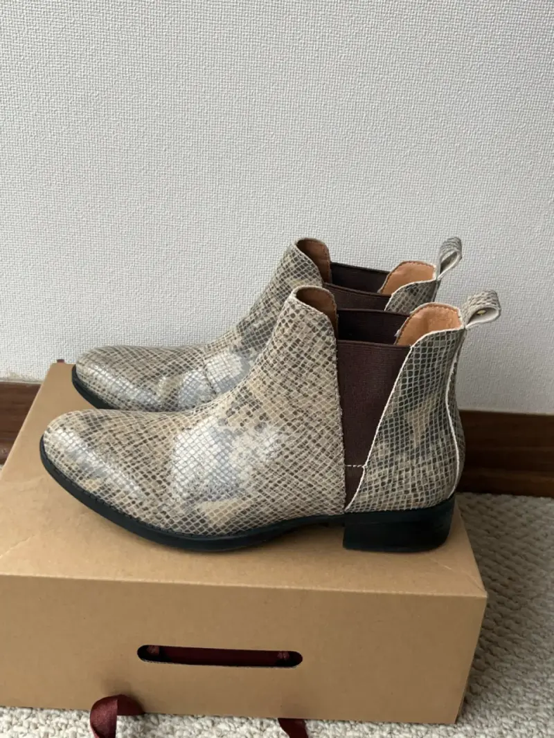 Botines de cuero animal print mujer - 3