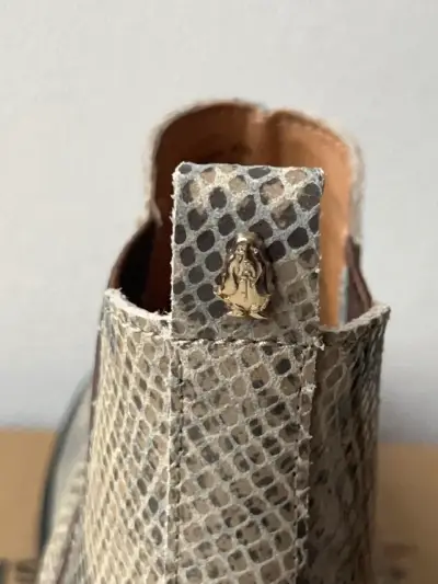 Botines de cuero animal print mujer - miniatura 4