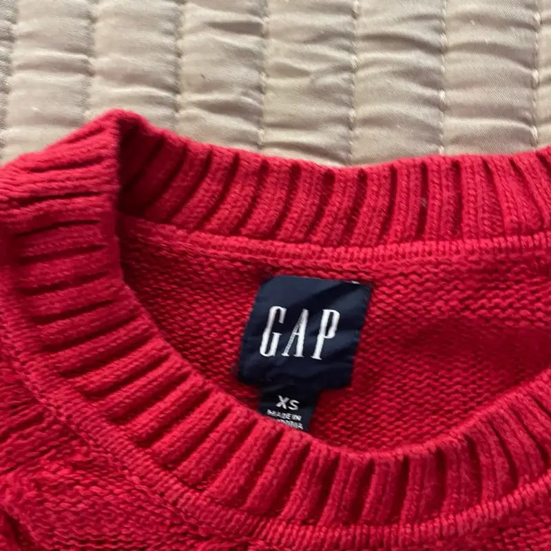 Suéter rojo GAP de lana para mujer - 1