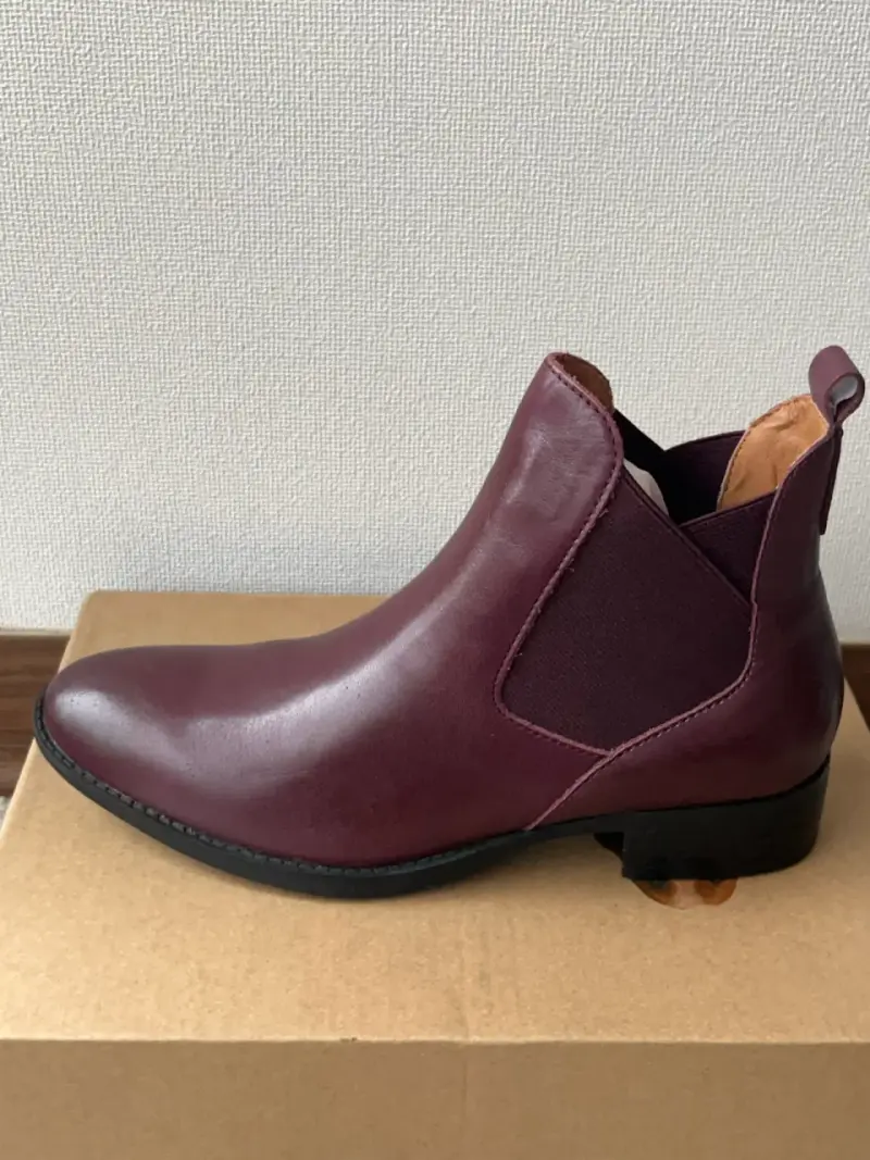 Botines de cuero burdeos Hush Puppies - 4
