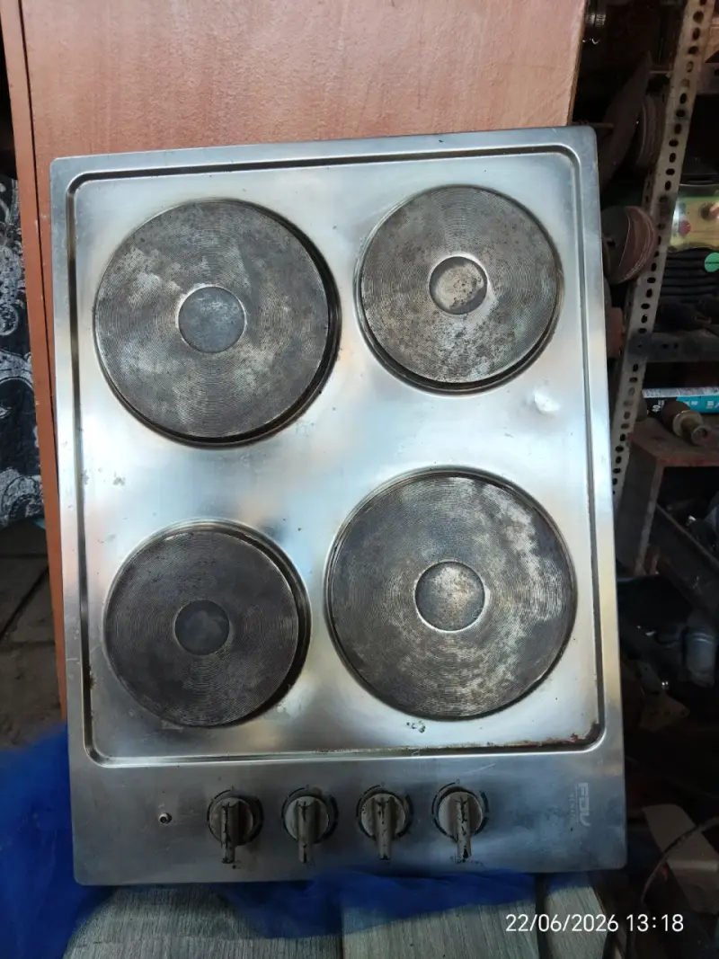 Encimera eléctrica de acero inoxidable