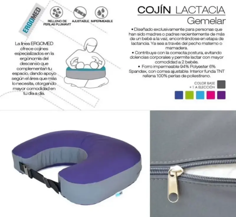 Cojín de lactancia XL gemelar - 5