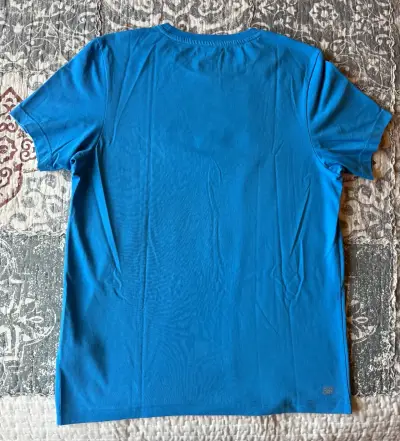 Polera Lacoste Sport azul con logo - miniatura 2
