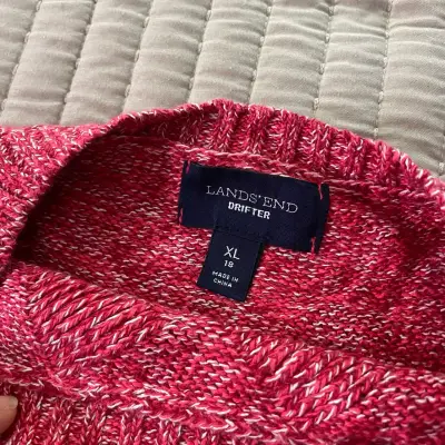 Suéter tejido rojo para mujer - miniatura 2