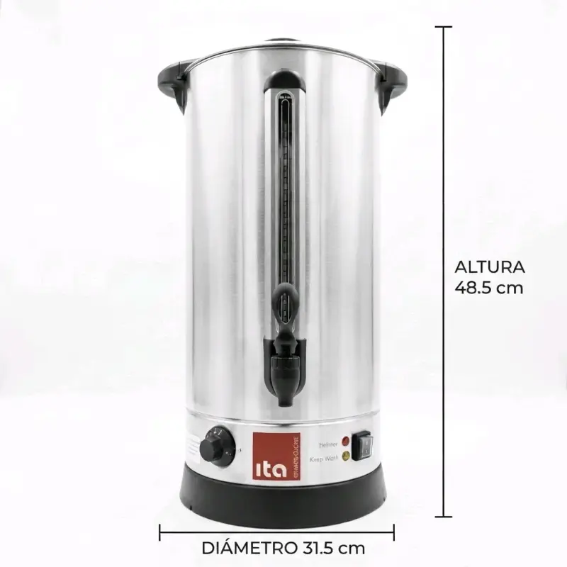 Hervidor Percolador Cafetera 10Lts AceroQuirurgico - 6