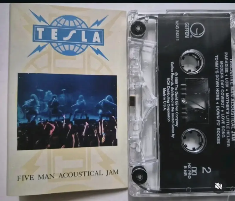 Cassette Tesla Five Man Acoustical Jam