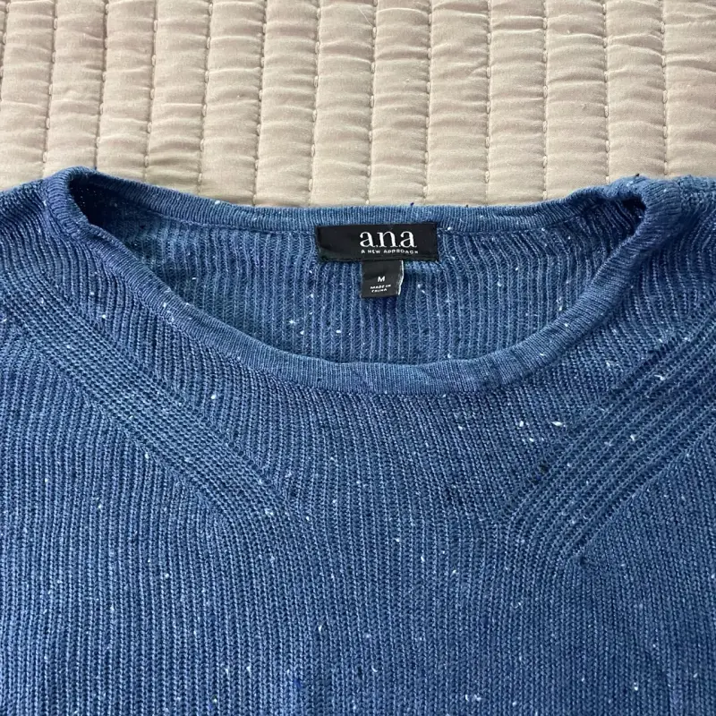 Suéter azul con diseño trenzado Ana - 2
