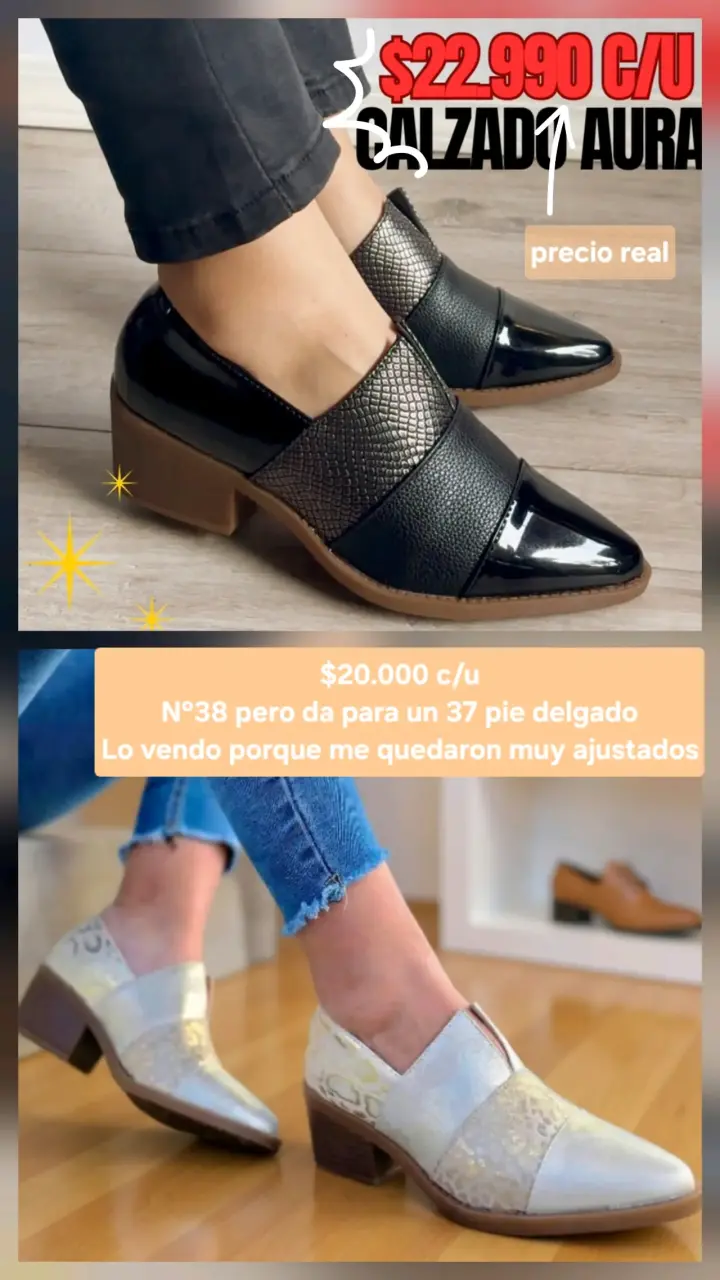 Zapatos Calzado Aura talla 38 - 1