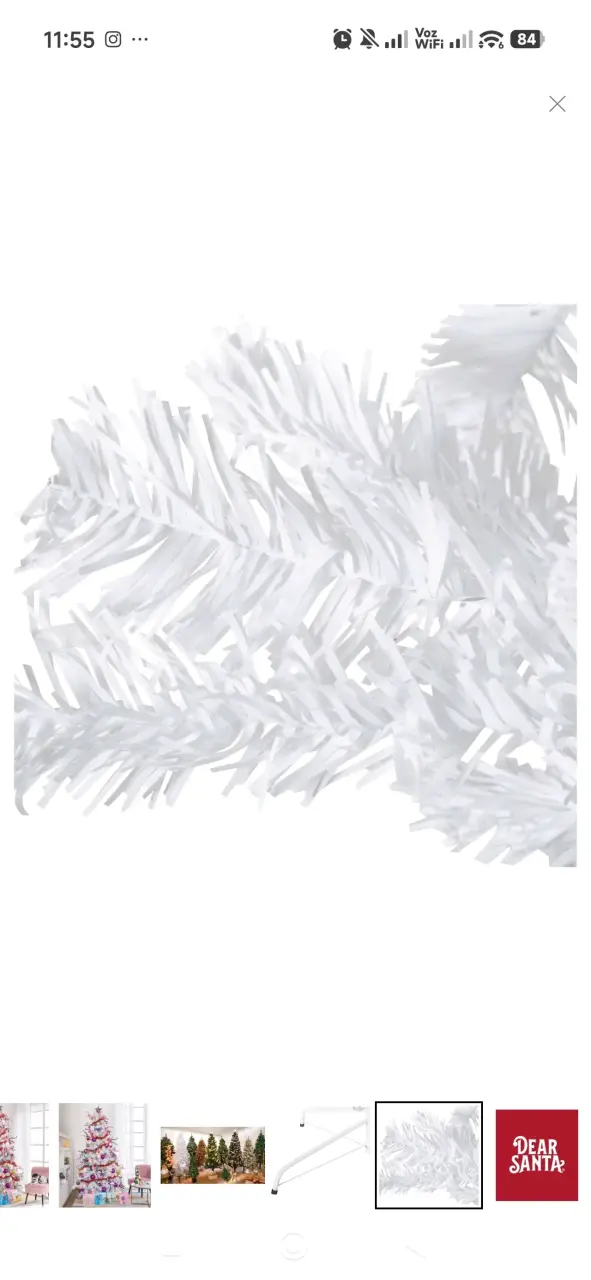 Árbol de Navidad blanco 210 cm Dear Santa - 4