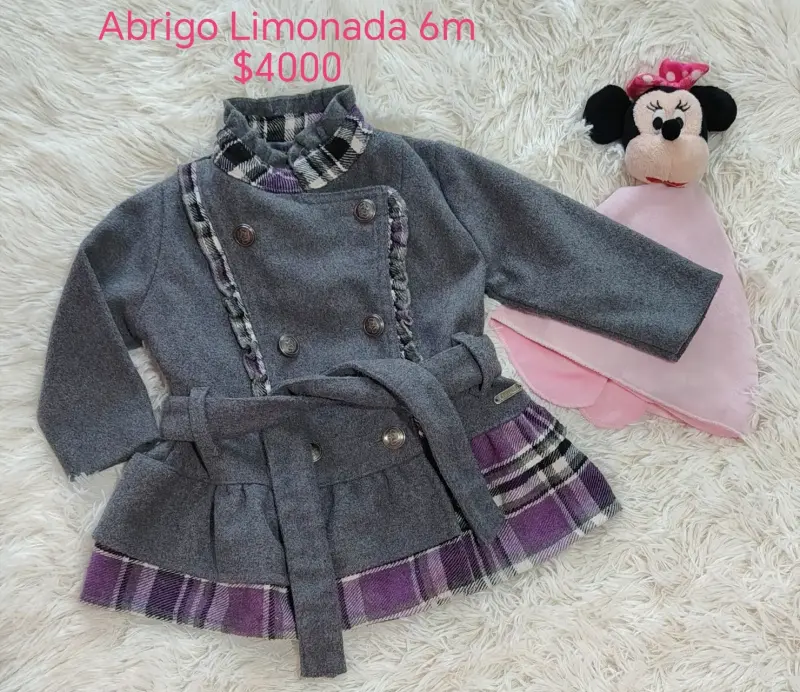 Abrigo Limonada gris para bebé 6 meses