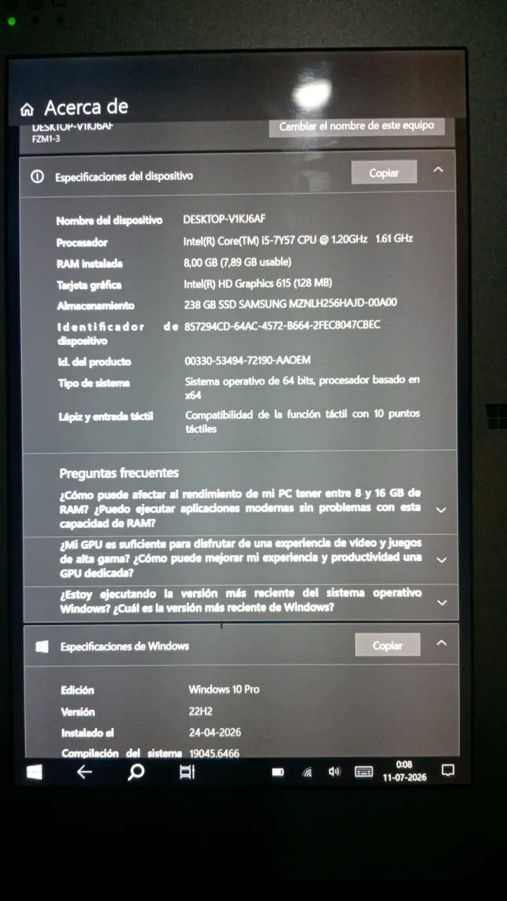 Tablet Panasonic Toughpad FZ-M1 resistente - 5