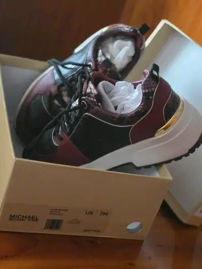Zapatillas Michael Kors Allie Trainer cuero - miniatura 3