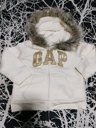 Polerón GAP blanco con capucha forrado - miniatura 1