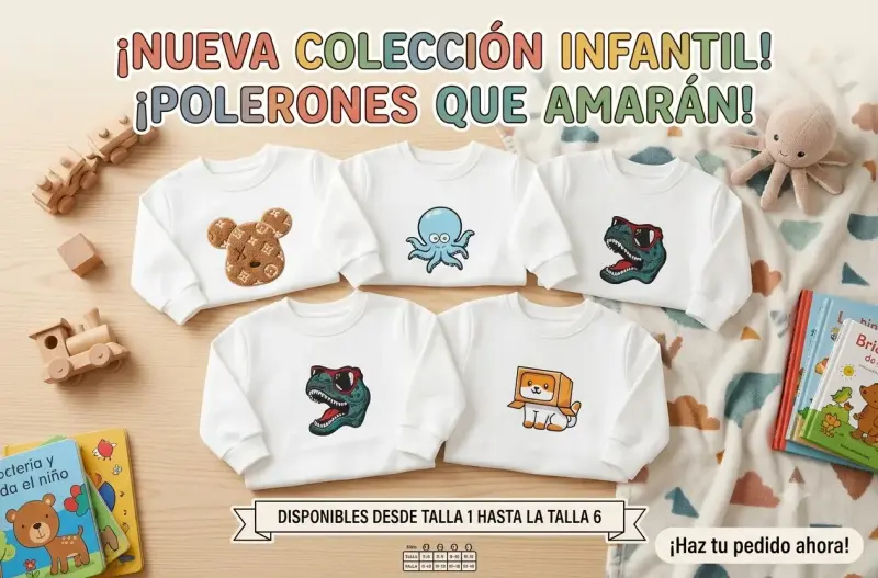 Polerones infantiles con divertidos diseños - 1