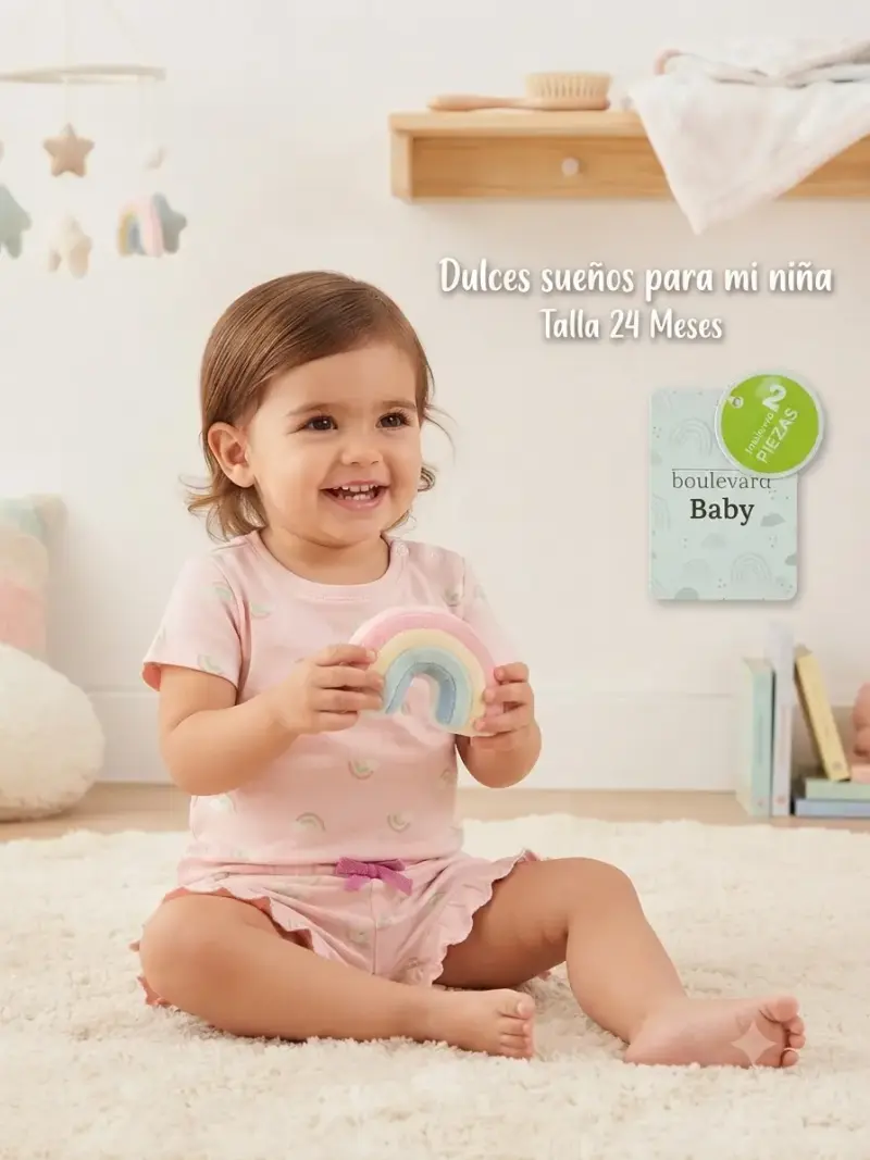 Pijamas de algodón para niños - Oso y Autos - 2