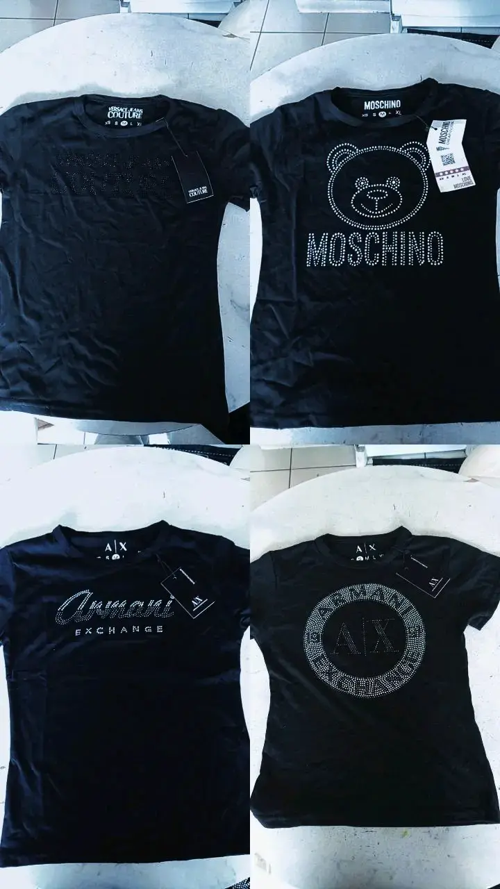 Pack de poleras de diseñador negras - 2
