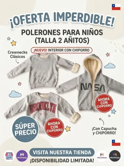 Polerón infantil Love Baby con chiporro - miniatura 2