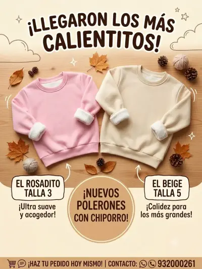 Polerón infantil Love Baby con chiporro - miniatura 6