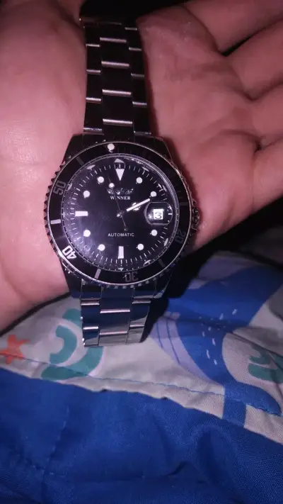 Reloj automático Winner de acero inoxidable - miniatura 1