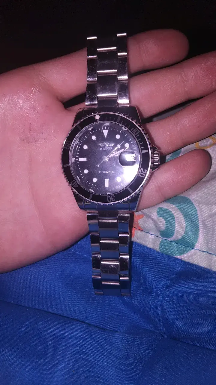 Reloj automático Winner de acero inoxidable - 4