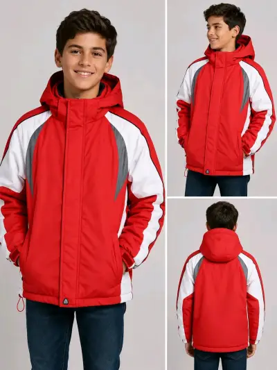 Chaqueta deportiva roja para niño - miniatura 1
