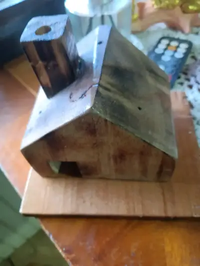 Casa de madera decorativa rústica - miniatura 5